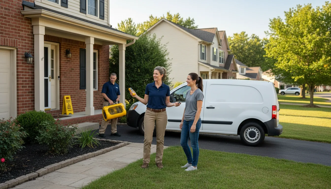 Residential water damage restoration in Huron, TN